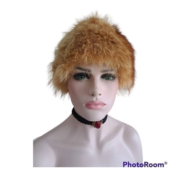 Fur hat winter tan color - Picture 9 of 10